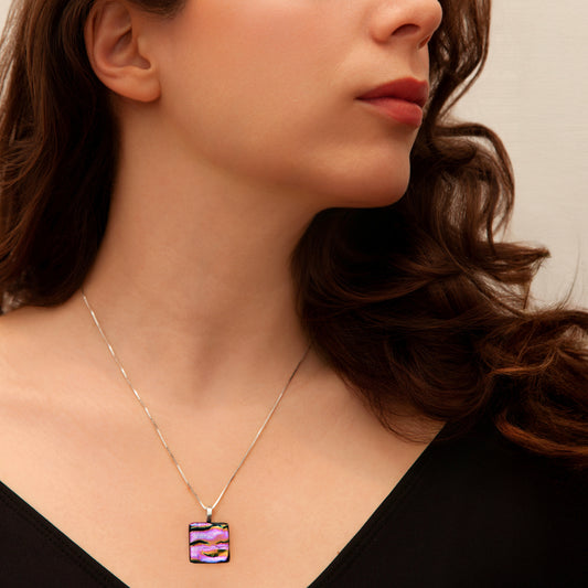Astra Necklace in Pink Ripple