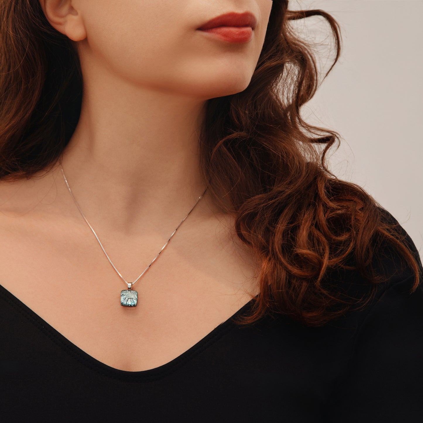 Nova Necklace in Silver Florentine