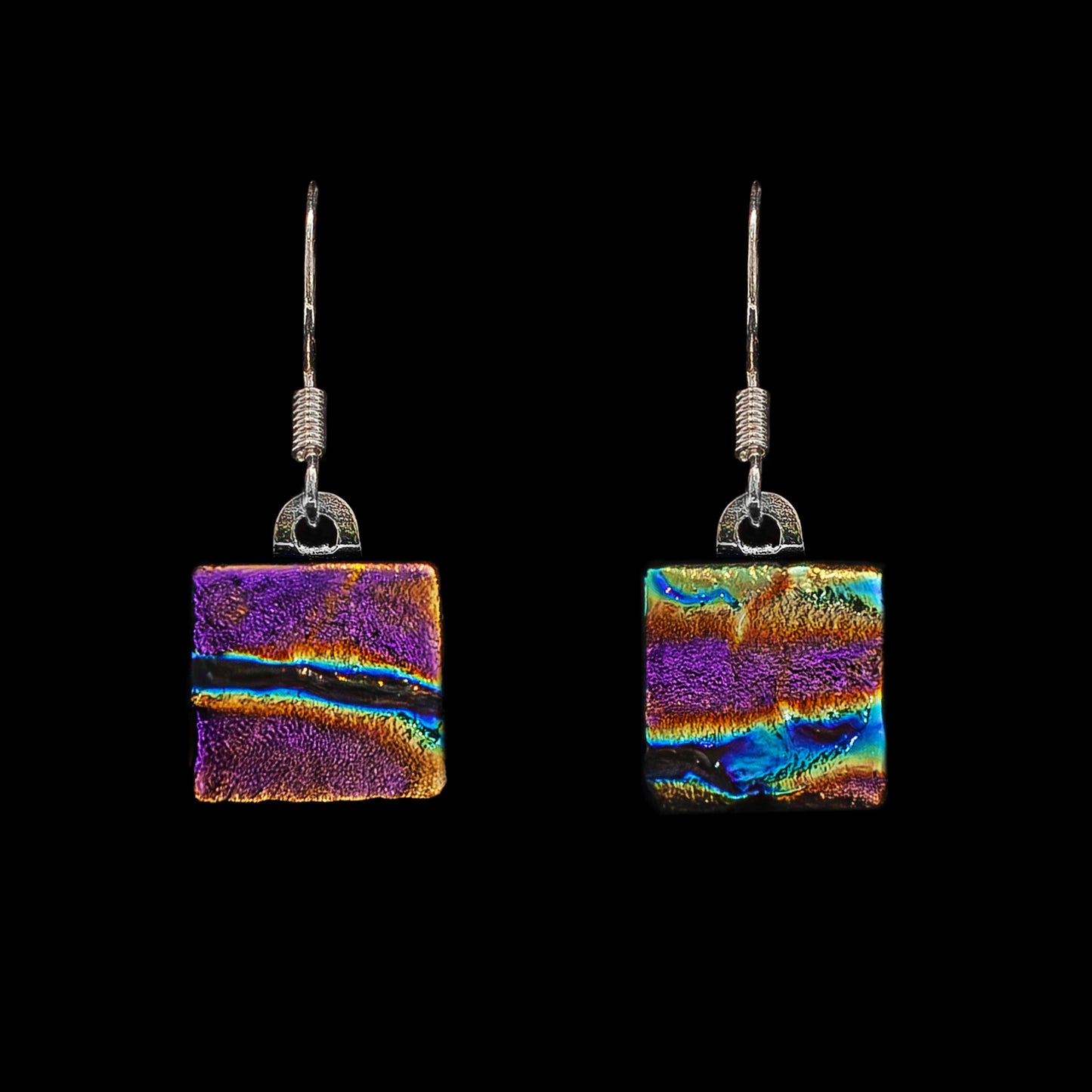 Astra Drop Earrings in Pink Ripple