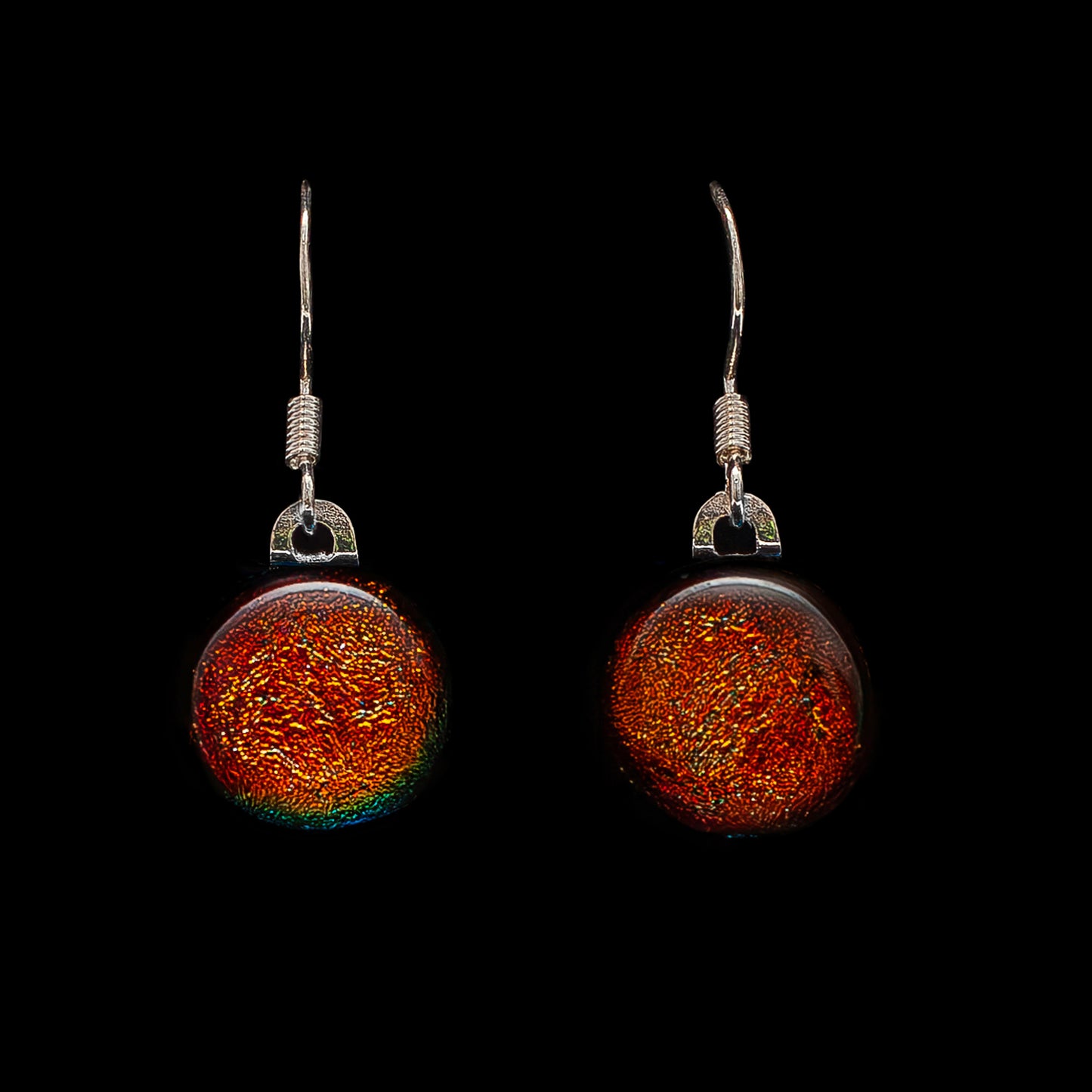 Luna November Drop Earrings in Orange