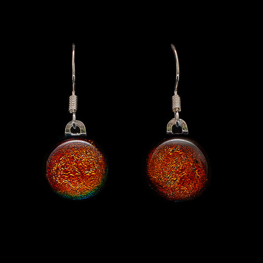 Luna November Drop Earrings in Orange
