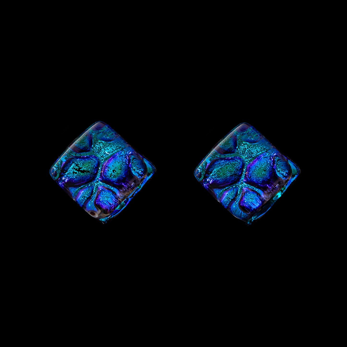 Nova Stud Earrings in Blue Dew Drop