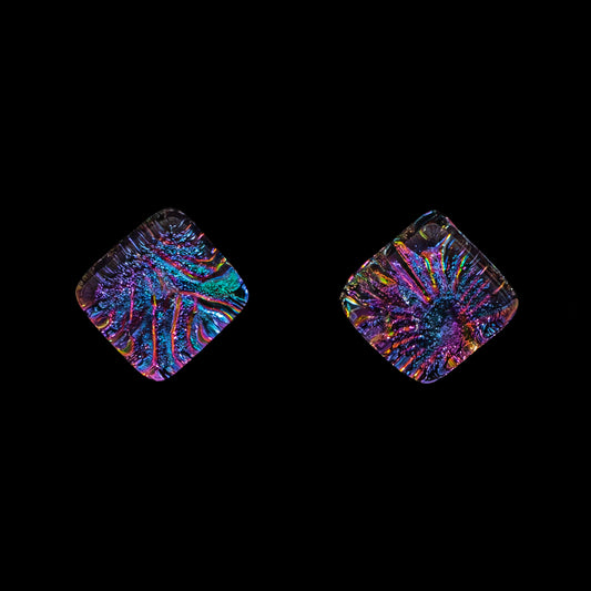 Nova Stud Earrings in Pink Florentine