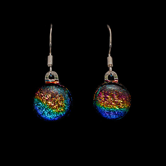 Orb Drop Earrings in Rainbow