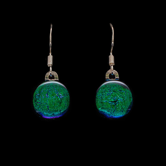 Luna May Drop Earrings in Dark Green