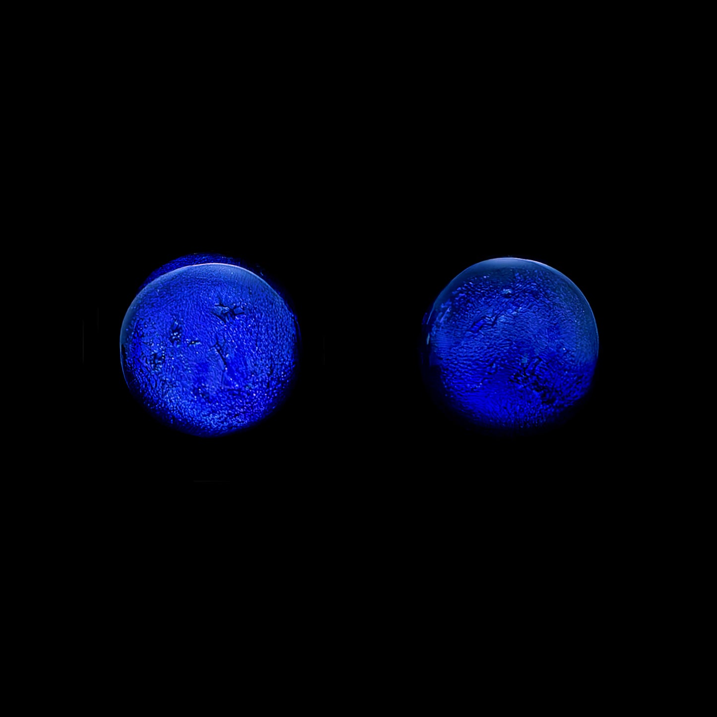 Luna December Stud Earrings in Cobalt Blue