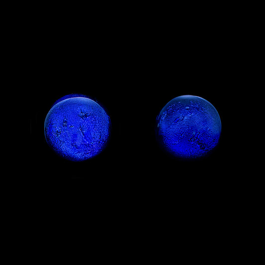 Luna December Stud Earrings in Cobalt Blue