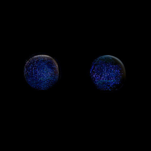 Luna September Stud Earrings in Dark Blue