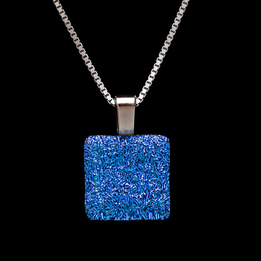 Astra Necklace in Blue Crinkle