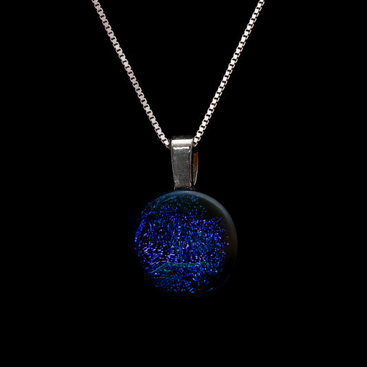 Luna September Necklace in Dark Blue