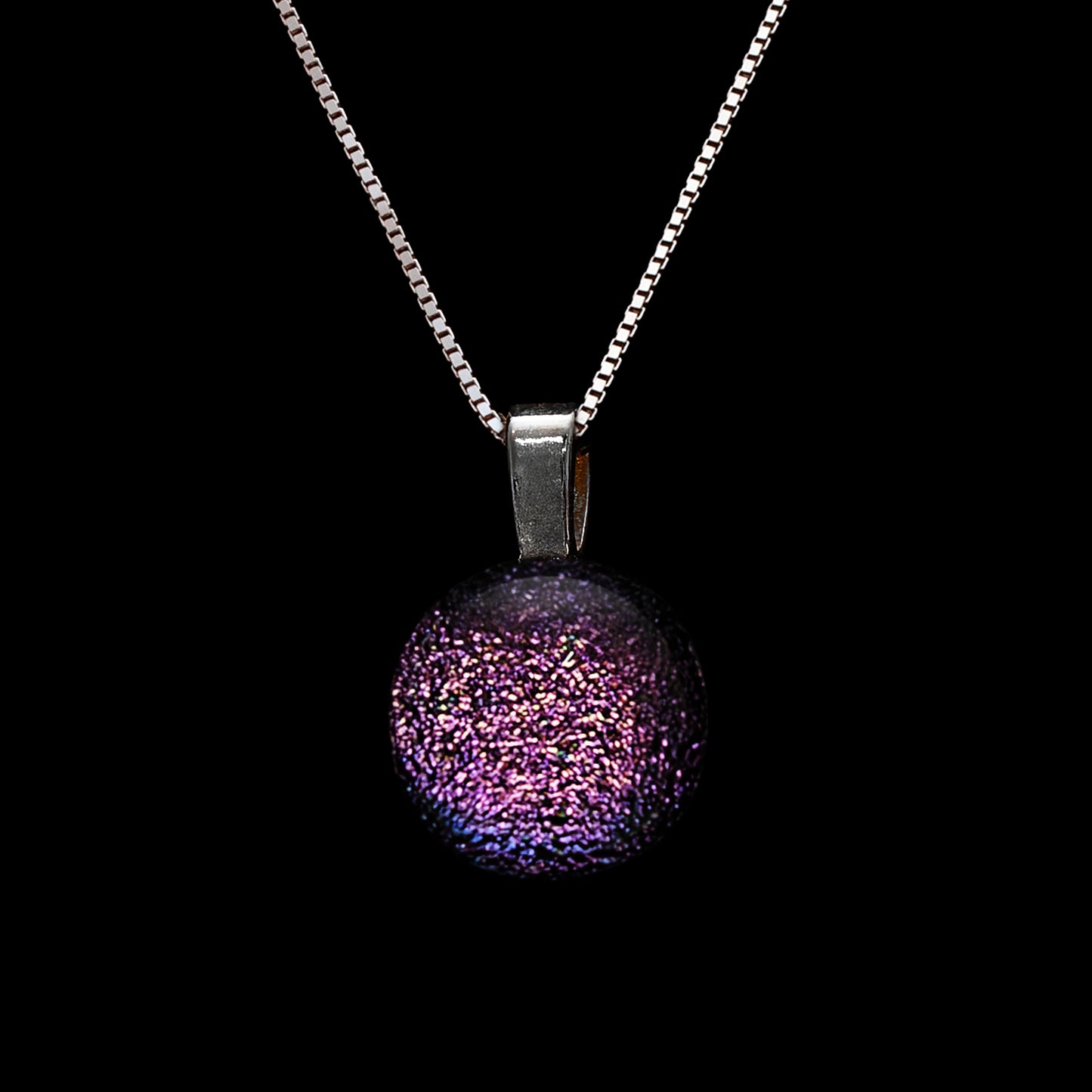 Luna October Necklace in Dark Pink