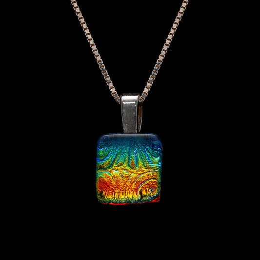 Nova Necklace in Rainbow Florentine