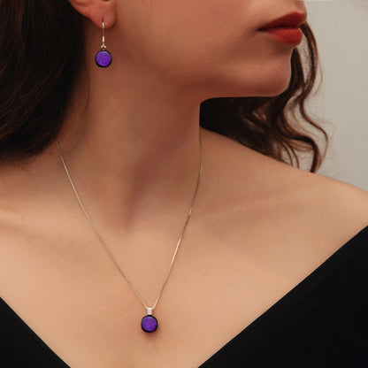 Luna February Necklace in Purple