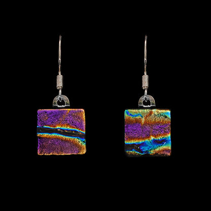 Astra Drop Earrings in Pink Ripple