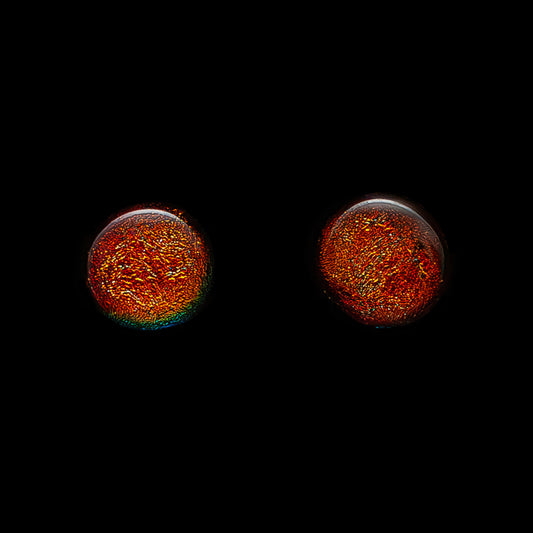 Luna November Stud Earrings in Orange