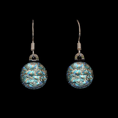 Orb Drop Earrings in Silver Dew Drop