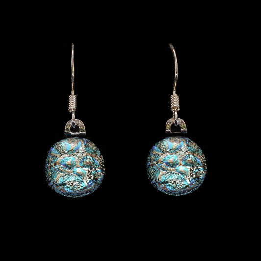 Orb Drop Earrings in Silver Dew Drop