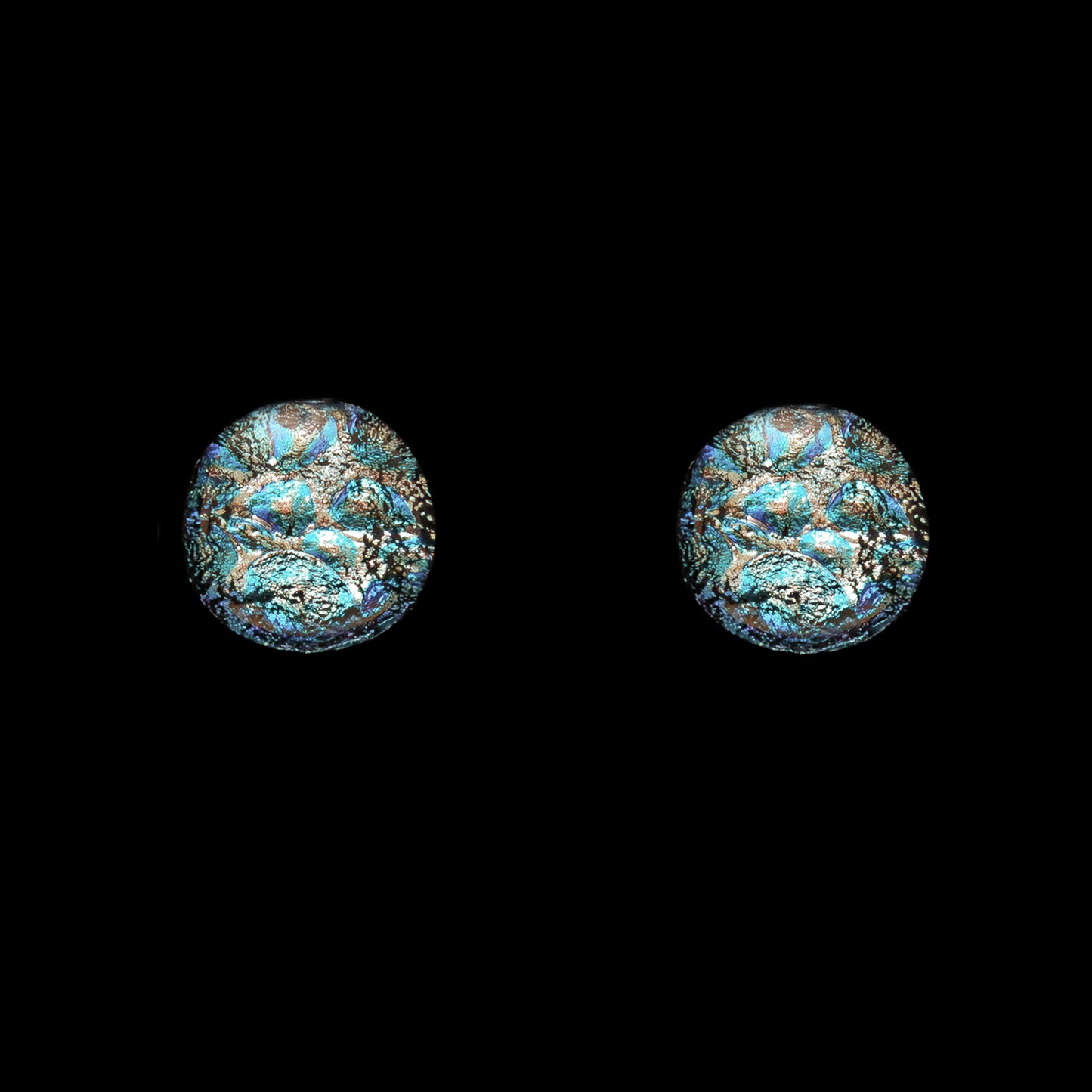 Orb Stud Earrings in Silver Dew Drop