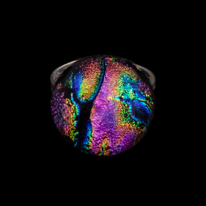 Orb Ring in Pink Stripes