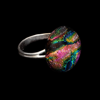 Orb Ring in Pink Stripes